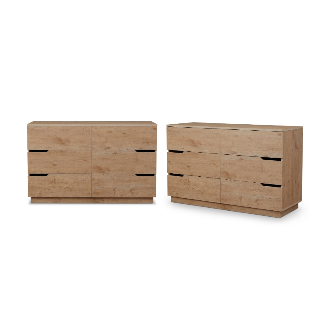 Zack Six Drawer - Natural Bundle - Mocka New Zealand