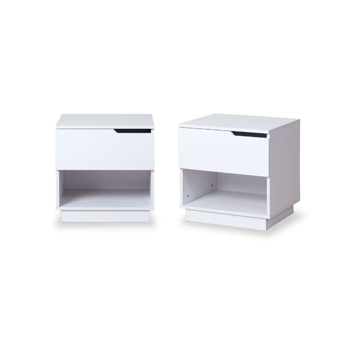 Zack Bedside Table - White Bundle - Mocka New Zealand